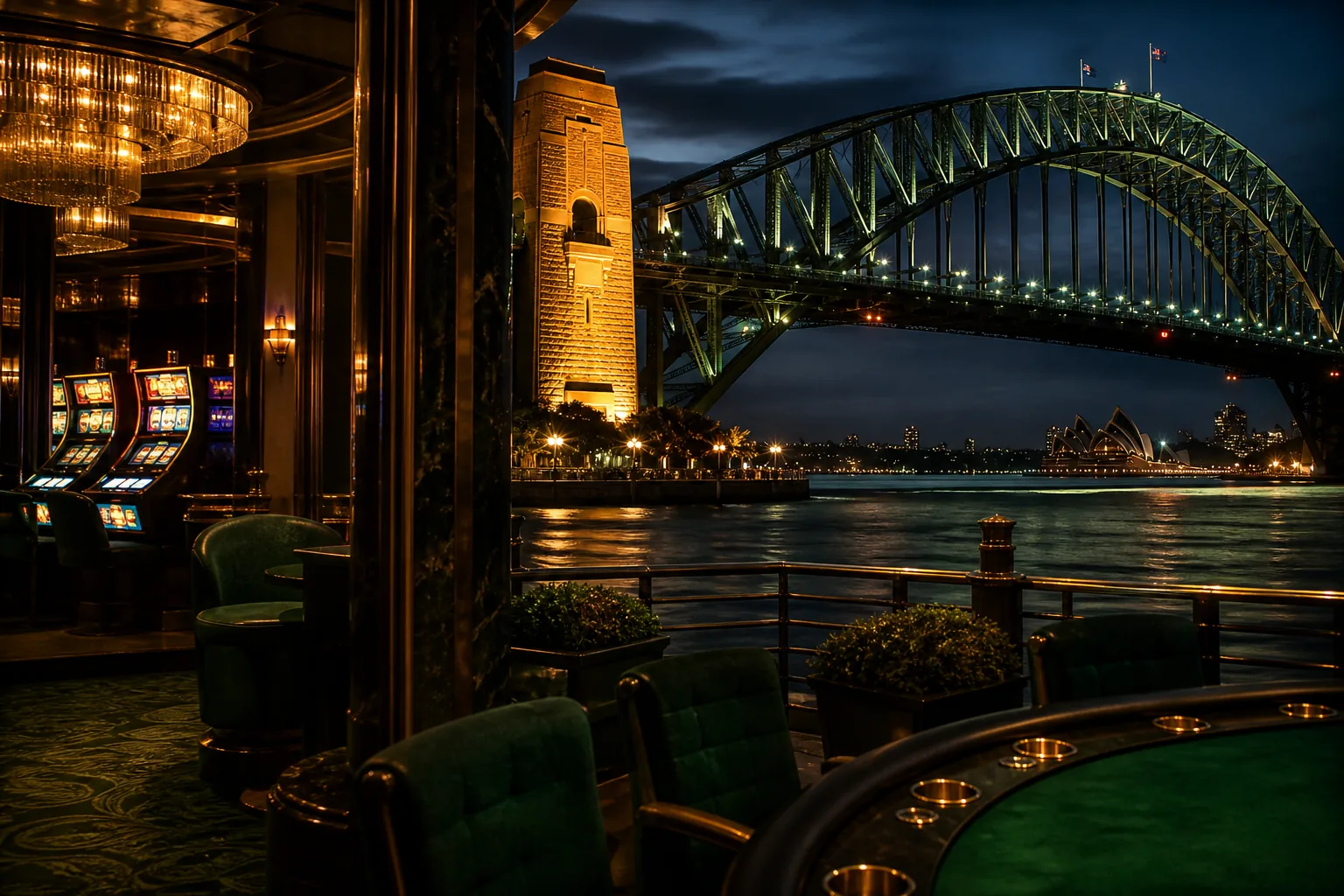 Editorial city guide graphic for PlayAmo Casino readers in Sydney, NSW